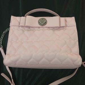 Vera Bradley Light Pink Puffer Hearts Handbag